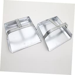 Mini Stoffer - Stofblik Tafel - Keuken Schoonmaken - Ligt Plat - 27 cm - Zilver — thumbnail 3