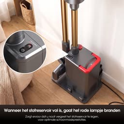 Lubluelu X1000 Draagbare staafstofzuiger Steelstofzuiger met stofopvangstation van 2,5L – 60Kpa Automatisch ledigingsstation - 50 Min Gebruikstijd - Anti-klit Borstel - met Stofzak HEPA - filter - LED-koplampen — thumbnail 2