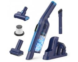 BOLLIT Kruimeldief Pro Draadloos 250W – 22Kpa Zuigkracht – Krachtige Handstofzuiger - 3 Zuigstanden – Tot 40 Min – Kruimelzuiger Snoerloos - Stofreiniger - Autostofzuiger - Air Duster