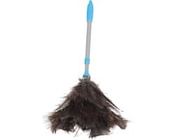 Meubelstofzuiger - Plumeau Stoffer - Hoge Oppervlakken Reinigen - Intrekbare Handgreep - 76 cm - Zilver