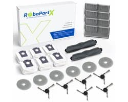 24-Delige Accessoires set Geschikt voor Dreame L10s Ultra Gen 3, X40 Ultra Complete, L40 Ultra & Mova P50 P70 Pro Ultra Robotstofzuigers - Complete Onderhoudsset