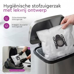 VANJOOL® Stofzuigerzakken voor Bosch & Siemens Type D/E/F/G/H – Geschikt voor BBZ41FGALL, SI52 en G ALL – 20 Stuks – PowerProtect-Compatibel – Sterke Filtratie & Perfecte Pasvorm — thumbnail 5