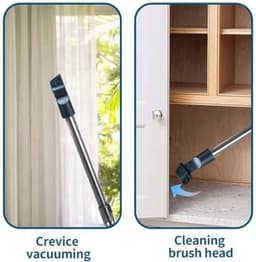 Cilinder Stofzuiger - Zakloze Stofzuiger - Efficiënt Schoonmaken - Lichtgewicht Ontwerp - 1.5L Stofbak - Blauw — thumbnail 2