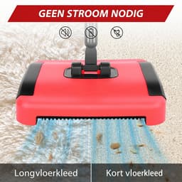 Tapijtreiniger Handmatige Reiniger Vloerstofdoek Bezem Huisdieren Binnen Vegen 180° Draaibaar Handmatige Tapijtreiniger — thumbnail 2