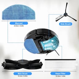 Cosensi - Accessoire Set Robotstofzuiger - Vervangingsonderdelen - Inclusief borstels en filters - Voor Tikom en Honiture modellen - Upgrade je sto... — thumbnail 3