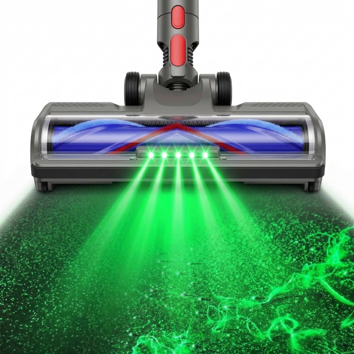 Stofzuigerborstel - Aangedreven Zuigmond Geschikt voor Dyson Steelstofzuiger V7/V8/V10/V11/V15/G5 - Vloerzuigmond - Stofzuigermondstuk - Stofzuigeraccessoires - Blauw — afbeelding 1