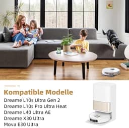 PromoHome Accessoireset voor Dreame L10s Ultra Gen 2, Mova E30 Ultra, L40 Ultra AE - 1 Hoofdborstel, 6 Stofzakken, 6 Dweilen, 4 Zijborstels, 2 Filters — thumbnail 2