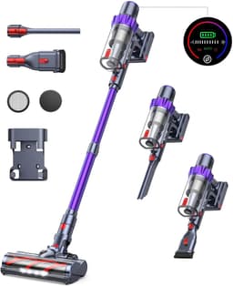 Steelstofzuiger - Vacuum Cleaner - Draadloze Stofzuiger- Kruimeldief Snoerloos - 500W - 48KPa - Handstofzuiger - 1.5L Stofreservoir - Automatische Zuigkracht Aanpassing - Ideaal voor Huisdierharen, Tapijt en Harde Vloeren — thumbnail 2