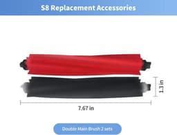 Vervangende Hoofdborstel Set (2 stuks) voor Roborock S8+ S8 Pro Ultra Q5 Pro+ Q8 Max — thumbnail 5
