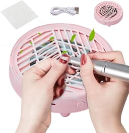 Nagelstof Afzuiger - Stille Stofcollector - Manicure Schoonmaken - Fluisterstille Werking - 17 x 15.8 x 5.5 cm - Wit — thumbnail 5
