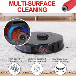 3 stuks hoofdborstelset - 2 Hoofdborstel en 1 Reinigingsborstel - Voor Roborock Qrevo S, Qrevo Pro, Qrevo MaxV, QRevo Plus , P10 PRO , P10S , P10 PURE — thumbnail 2