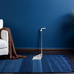 Stofblik Lange Steel - Vuilblik Roestvrij - Staand Schoonmaken - Ergonomisch Ontwerp - 80 cm Lengte - Zilver — thumbnail 2