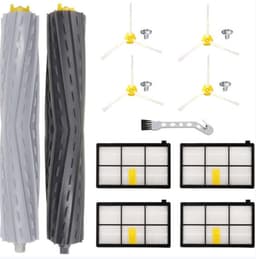 11 stuks stofzuigeraccessoires voor iRobot Roomba 800 900 Serie 860 865 866 870 871 875 876 880 886 896 960 966 971 976 980 981 -1 paar rolborstel + 4 filter + 4 zijborstel met 4 schroef +1 detail borstel — thumbnail 1