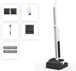 Tineco FLOOR ONE i7 Fold Premium - Nat en droog stofzuiger en dweil - 22.000 Pa Zuigkracht - Anti-Hair Tangling - 180° Vouwbare buis - Geluidsarm & hete lucht 85°C snelle droogtijd - 50 minuten accu - Lichtgewicht — thumbnail 1