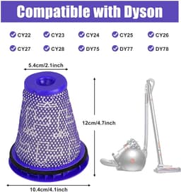 Dailygoody - Pre-Motor Filter Vervanging - Stofzuiger Onderdelen - Eenvoudig te installeren - Filter voor Dyson Big Ball - Geschikt voor CY22 CY2 — thumbnail 4
