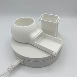 Boor Stofvanger - Puin Container - Mess-Free Boren - Snap-On Ontwerp - 15 x 15 x 5 cm - Wit Rood — thumbnail 2