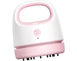 Tafelstofzuiger - Mini Stofzuiger - Bureau Schoonmaken - USB Oplaadbaar - 9.9 x 8.6 cm - Roze