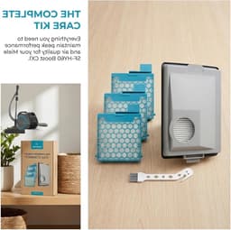 Vervangingsfilterset voor stofzuigers met HEPA-fijnstoffilter, AirClean-filters en reinigingsborstel, geschikt voor optimale luchtkwaliteit en allergieën — thumbnail 4