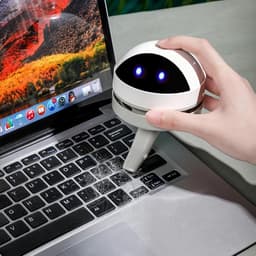 Desktop Stofzuiger - Mini Kruimeldief - Bureau Opruimen - Draadloos Ontwerp - Lichtgewicht - Robot Design — thumbnail 3
