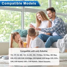 10 zijborstels geschikt voor Eufy robotstofzuigers 11S/25C/30/30C/35C/12/15T/15C — thumbnail 2
