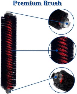 Hogesnelheidsreinigingsborstels Geschikt voor Roborock S7 MaxV Ultra, afneembare en wasbare onderhoudsborstels, Geschikt voor Roborock S7-accessoires, voor het reinigen van de dweil en de zelfreinigende basis (2 stuks) — thumbnail 3