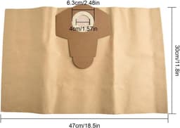 Stofzuigerzakken - Reservezakken - Schoon Huis - Efficiënte Filtratie - 20 Liter - As Shown — thumbnail 5