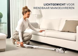 Draadloze Steelstofzuiger - Handstofzuiger 2-in-1 - Dagelijkse Schoonmaak - Lichtgewicht Wendbaar - 0.2 liter - Grijs — thumbnail 4