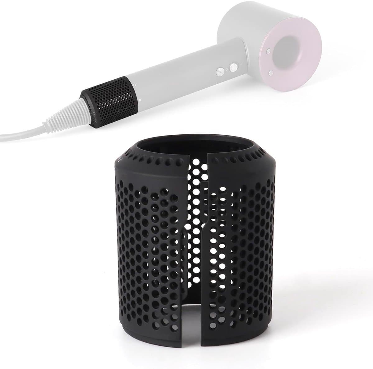 Stofwerende Filterkap / Open Filter Geschikt voor Dyson Haardroger HD03 / HD08 - Reparatieaccessoires voor Dyson-Zwart-Belle's product — afbeelding 1