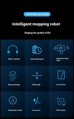 Smart dweil robot. Volledig automatisch. Leverbaar in wit. — thumbnail 3
