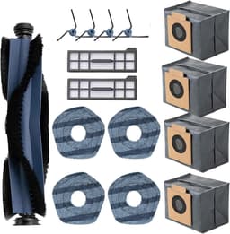 15-delige set accessoires geschikt voor X10 PRO OMNI robotstofzuiger: rolborstel, zijborstel, filter, dweil en stofzak — thumbnail 1