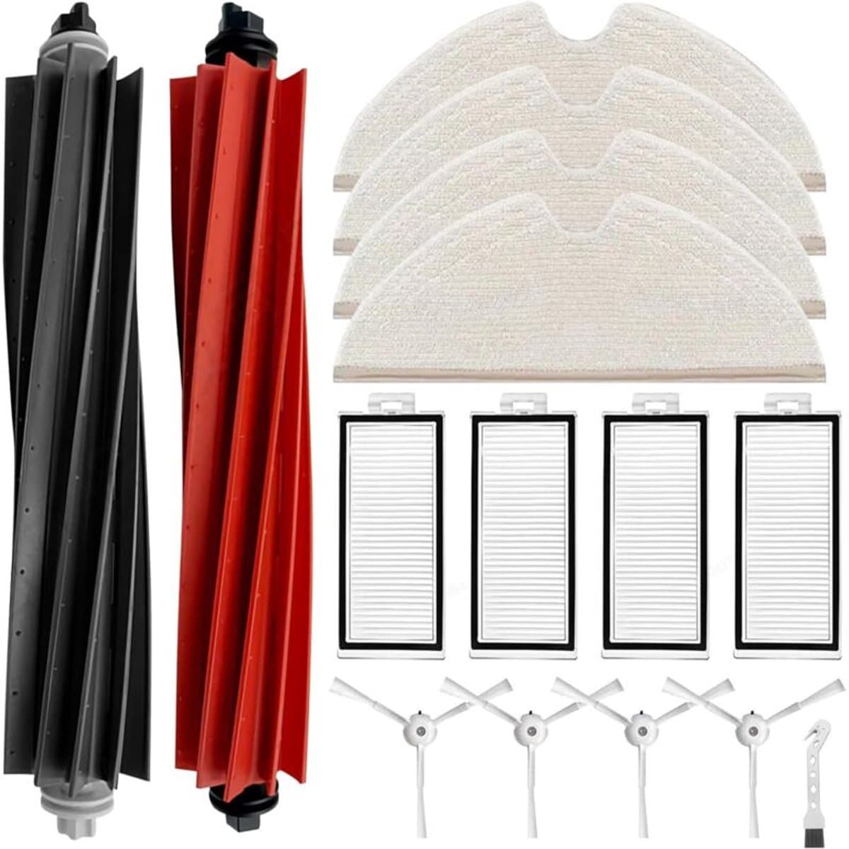 Accessoirekit Geschikt voor Roborock Q8 Max/Q8 Max+/Q5 Pro robotstofzuiger - Vervangingsonderdelen Geschikt voor Roborock Q8 Max/Q8 Max+/Q5 Pro robotstofzuiger - Vervangingsonderdelen: 2 rolborstels, 4 filters, 45 beoordelingen — afbeelding 1