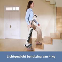 Natte droge stofzuiger - Steelstofzuiger allesreiniger - Vloeren reinigen - Automatische zelfreiniging - 4 kg lichtgewicht - Wit — thumbnail 3