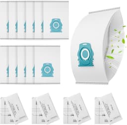 12 stuks stofzuigerzakken compatibel met Miele TU Guard L1 / Guard S1 serie/ CO Guard M1 stofzuiger-4 motorfilters-4 Airclean uitlaatfilters. — thumbnail 1