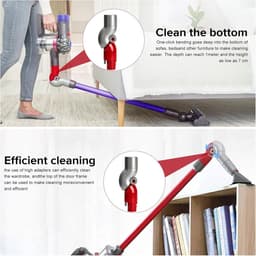 1 flexibele adapter voor Dyson V7 V8 V10 V11 V15-reserveonderdelen voor Dyson stofzuigers-accessoires voor Dyson V15-buiging met één knop-180° rotatie-dieptereiniging onder slaapbank — thumbnail 5