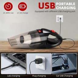Lexium Kruimeldief snoerloos – Kruimeldief met steel – Nat&Droog – Handstofzuiger – Extreme zuigkracht – Kruimeldief snoerloos – Kruimelzuiger – Jouw ultieme schoonmaakpartner – Kruimelzuiger – Autostofzuiger – Handstofzuiger - Draadloos — thumbnail 2