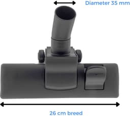Kleanburg® - Universele Combizuigmond – 35 mm - 32 mm - Reduceerring– Extra zachte borstels - 1 stuk geschikt o.a. voor Miele - Bosch - AEG - Philips - Inventum - Numatic - Henry - Hetty - Nilfisk en vele anderen. — thumbnail 5