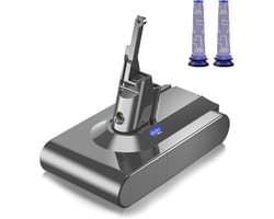 Elzusha - Vervangende Accu voor Dyson V8 Stofzuiger - 2025 mAh