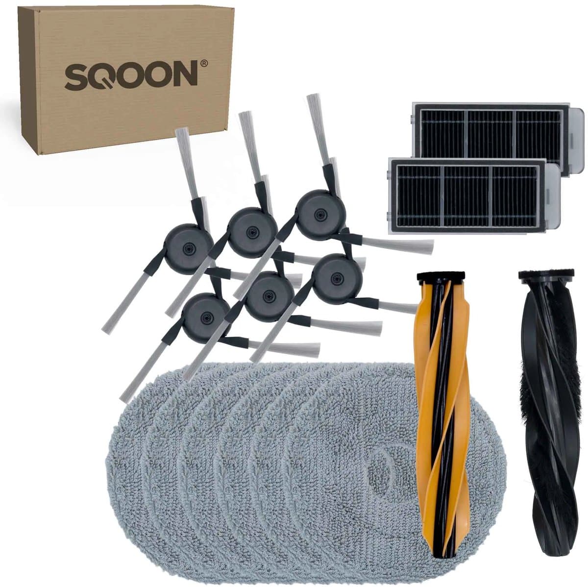 SQOON® vervangingsset geschikt voor Dreame X50 Ultra Complete - 15-delige onderhoudskit voor robotstofzuigeronderhoud — afbeelding 1
