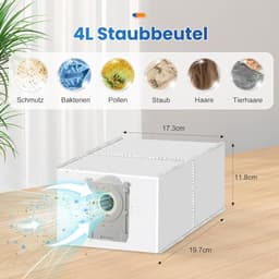 21-delig accessoireset voor Ecovacs Deebot X9 PRO Omni en X11 PRO Omni robotstofzuiger, vervangende onderdelen met hoofdborstel, stofzakken, dweilrollen, filters en zijborstels — thumbnail 3