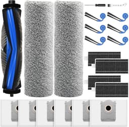 21-delig accessoireset voor Ecovacs Deebot X9 PRO Omni en X11 PRO Omni robotstofzuiger, vervangende onderdelen met hoofdborstel, stofzakken, dweilrollen, filters en zijborstels — thumbnail 1