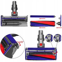 Vervangende zachte rolborstel voor V6, V7, V8, V10, V11 stofzuigers — thumbnail 4
