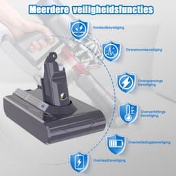 Stofzuigeraccu - 21,6 V - 4500 mAh - Lithium-ion — thumbnail 5