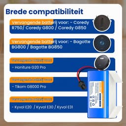 Stofzuigeraccu - 14,4 V - 4000 mAh — thumbnail 4