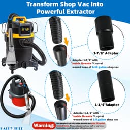 Bekledingsreiniger - Met 2 adapters - RVS buis — thumbnail 2