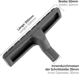 Vloerborstel - 35 mm - Universeel - Stofzuigerborstel Universeel - Voor Harde Vloeren, Parket - 30*4.5mm — thumbnail 2