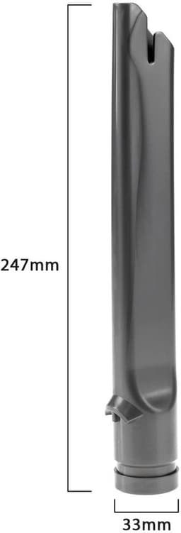 Spleet Tool Vervanging - Stofzuigeraccessoires - Compatibel met Dyson DC45/DC46/DC58/V6 - Ultradun Ontwerp - Kunststof - Grijs - Stofzuigeraccessoire — thumbnail 4