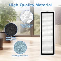 PromoHome 4 HEPA-Filter voor Dreame D10 Plus Gen 2, D20 Pro Plus, L10s Pro Gen 2/3, D10 Plus, D10s Plus, L10 Prime, L10 Ultra, L10s Plus, L10s Ultra, L10s Pro, Reserveonderdelen voor Robotstofzuiger — thumbnail 4