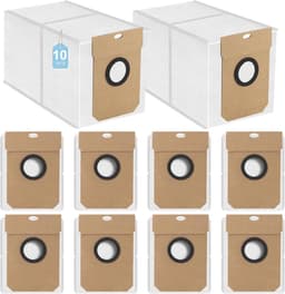 10 stuks stofzuigerzakken - geschikt voor Conga 11090 Cecotec & Haier H11 - JH68U1 & VIOMI Alpha 3 Pro - voor robotstofzuigers — thumbnail 1