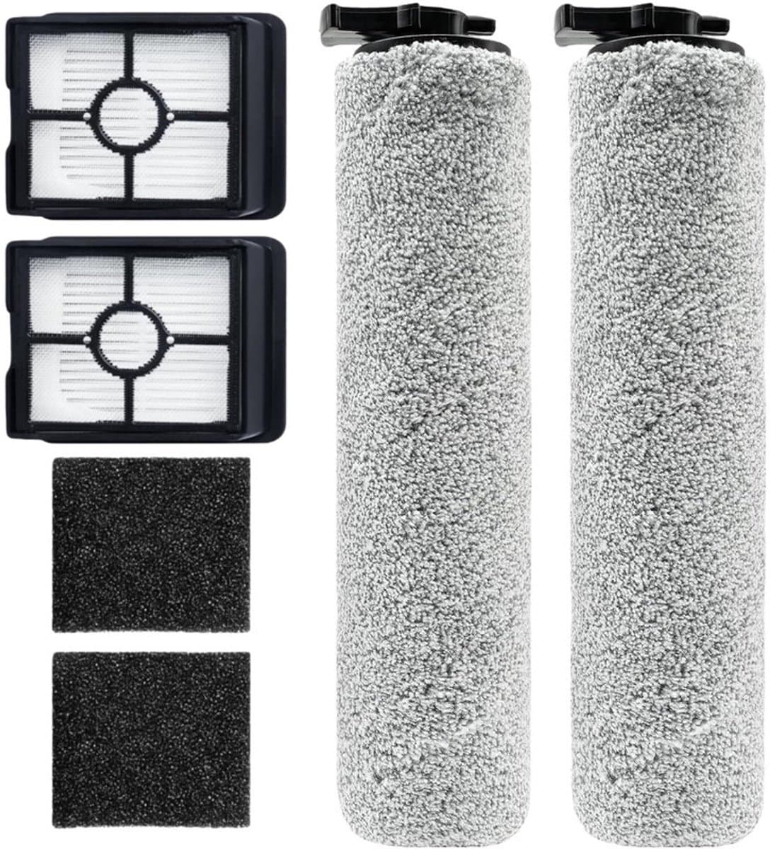 4-delige Accessoireset - Geschikt voor BISSELL CrossWave HF3 / 3598Z / 3649A Draadloze Nat-/Droogzuiger - 2 Borstelrollen + 2 HEPA-filters — afbeelding 1