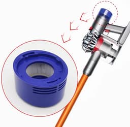 Reserve motor achterkap geschikt voor Dyson V7 V8 stofzuiger + achterfilterset — thumbnail 3